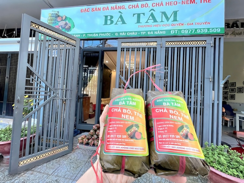 Cửa hàng chả bò Bà Tâm Đà Nẵng
